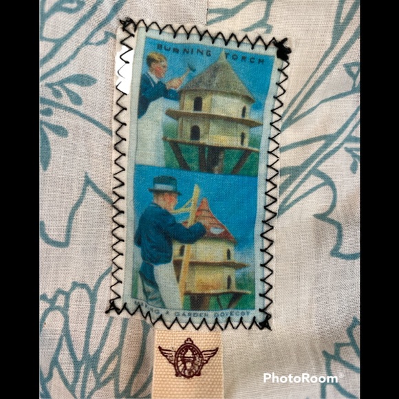 Burning Torch Anthropologie Shabby Chic Black Three Button Blazer Jacket Size S - Picture 7 of 8